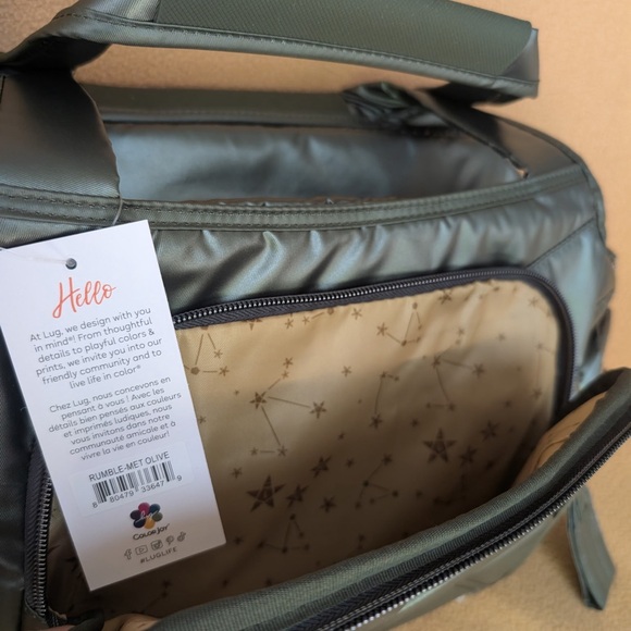 Lug Rumble Satchel Metallic Olive - Picture 5 of 13